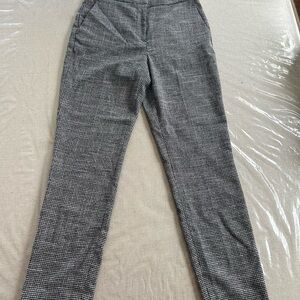 H&M Monochrome Checkered Straight Leg Pants